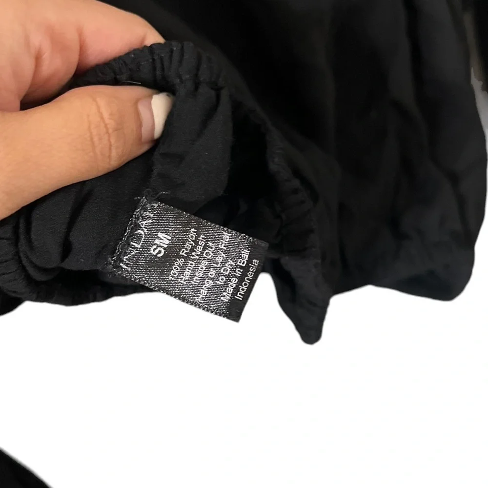 INDAH Still Rayon Crepe Kimono Crop Top Shirt Blouse